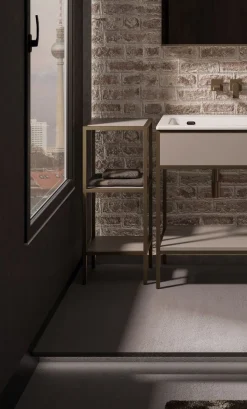 Colonna bagno in alluminio scatolato 20x20 disponibile in vari colori e 2 misure
