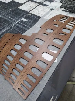 Colosseo Roma - quadro in legno mdf scuro larghezza 1,1 metri