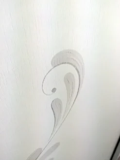 Comodini moderni Bianco Frassino a due cassetti serigrafati Noemi linea Essenza