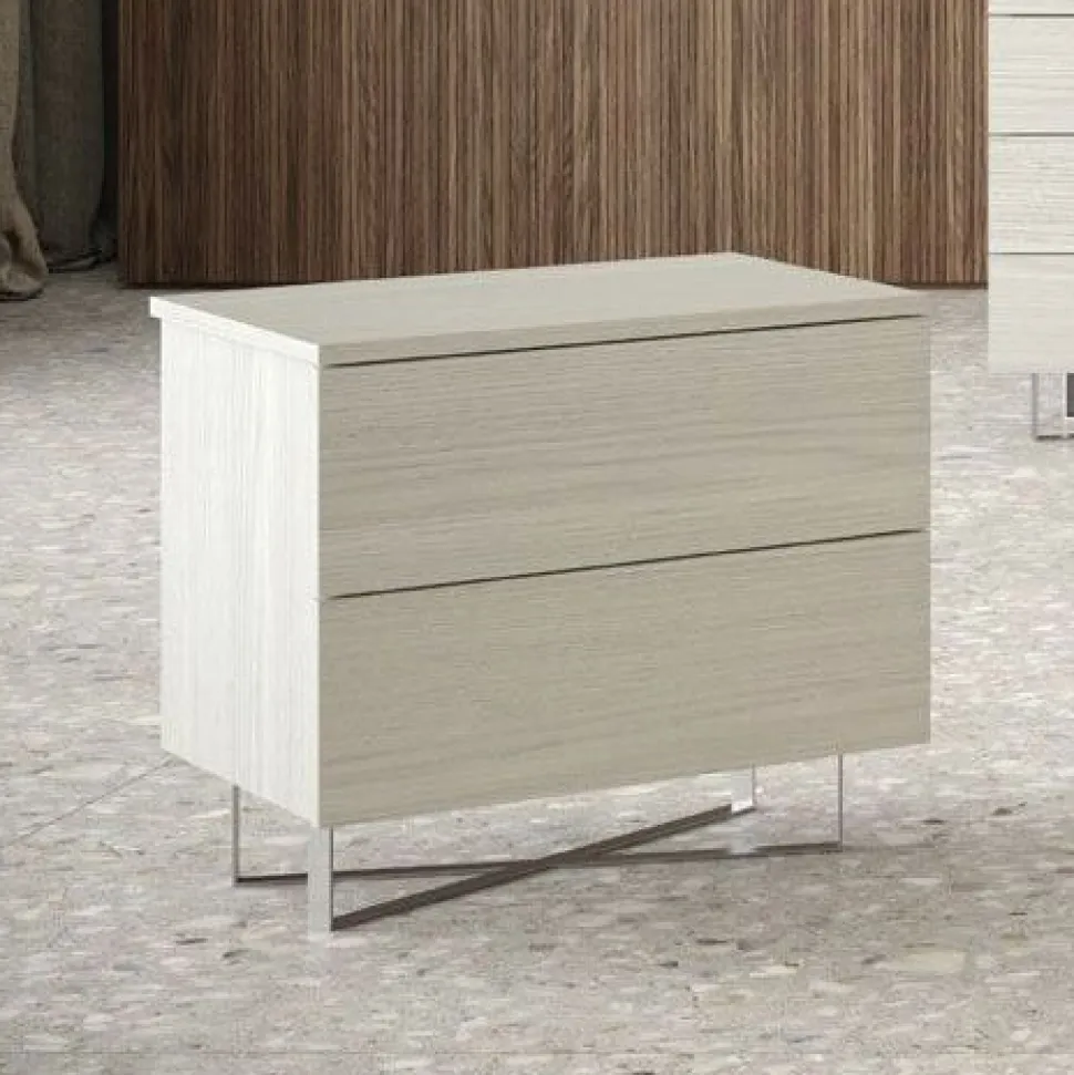 Comodino April a 2 cassetti Linea New Season