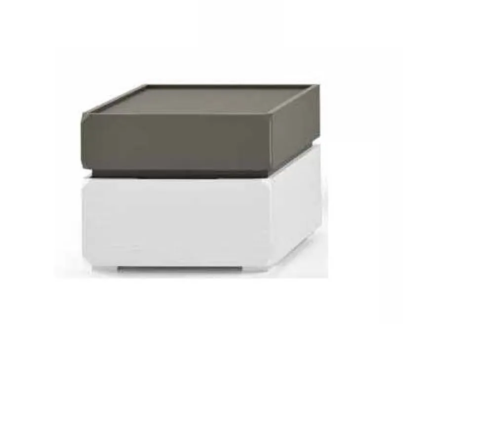 Comodino 2 cassetti Fergus linea Domino disponibile in vari colori e 2 misure