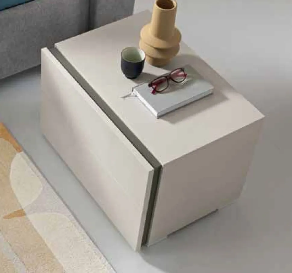 Comodino 2 cassetti Lady linea Domino disponibile in vari colori
