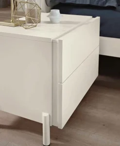 Comodino 2 cassetti Lady linea Domino disponibile in vari colori