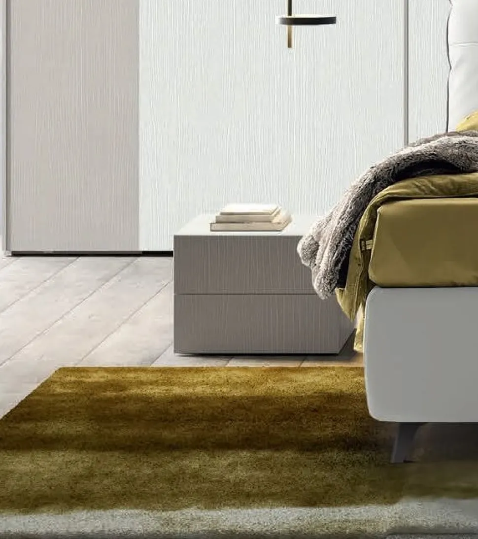 Comodino con 2 cassetti modello Kim Linea Lotto disponibile in 16 colori