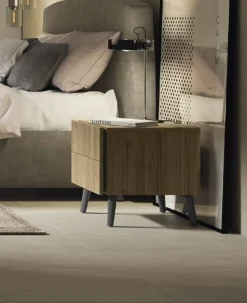 Comodino con 2 cassetti modello Kim Linea Lotto disponibile in 16 colori