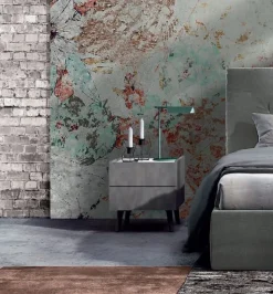 Comodino con 2 cassetti senza maniglia modello Alex Linea Lotto disponibile in 16 colori