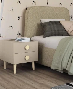 Comodino Cookie a due cassetti linea Airone