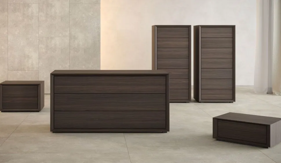 Comodino Field a 2 cassetti Linea New Season MONTATO