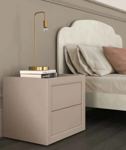 Comodino Oscar due cassetti linea Ginevra disponibile in vari colori