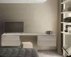 Comò sospeso da camera postazione trucco disponibile in 3 misure e 20 colori