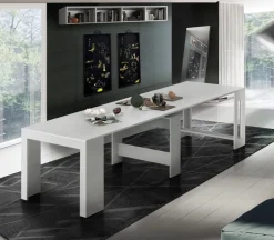 Consolle allungabile Bianco Frassino con Allunghe incorporate modello Inside 3 mt