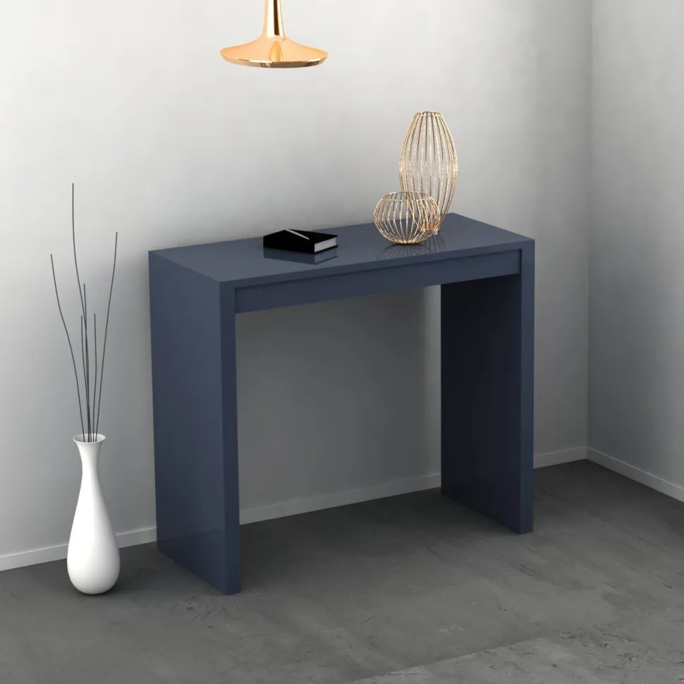 Consolle allungabile colore Blu Navy modello Deep laccato lucido o opaco 3 mt