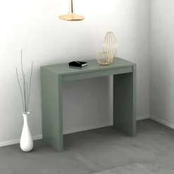 Consolle allungabile colore Verde scuro modello Pulcinella laccato lucido o opaco 3 mt