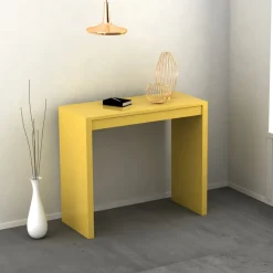 Consolle allungabile colore Camomilla modello Julien laccato lucido o opaco 3 mt