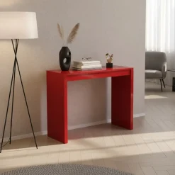 Consolle allungabile colore rosso modello Mathilde laccato lucido o opaco 3 mt