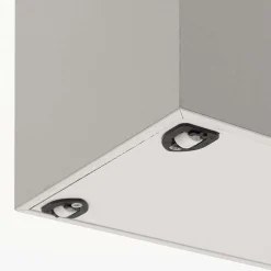 Consolle allungabile con gambe in vetro e top Bianco Opaco modello Iceberg