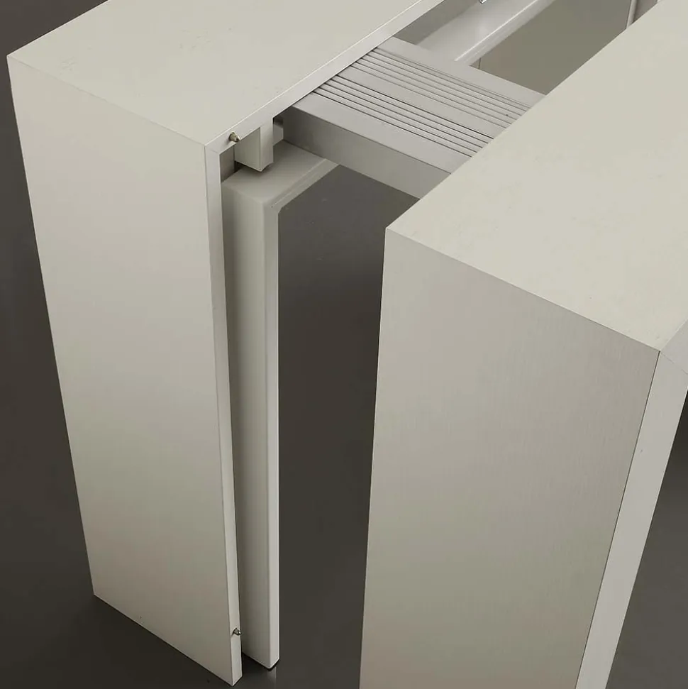 Consolle allungabile Nobilitato folding in Rovere modello Logika