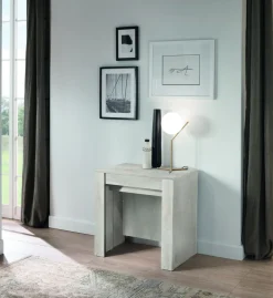 Consolle finitura Pino Bianco con Allunghe incorporate modello Atena