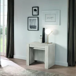 Consolle finitura Pino Bianco con Allunghe incorporate modello Atena