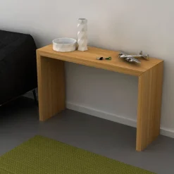 Consolle fissa in legno massello 140 x 45 h.90 cm