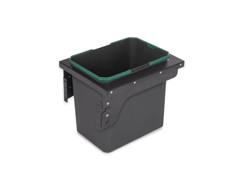 Contenitore per la raccolta differenziata con fissaggio laterale ed estrazione manuale Recycle