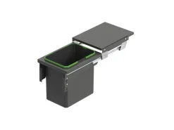 Contenitore per la raccolta differenziata con fissaggio laterale ed estrazione manuale Recycle