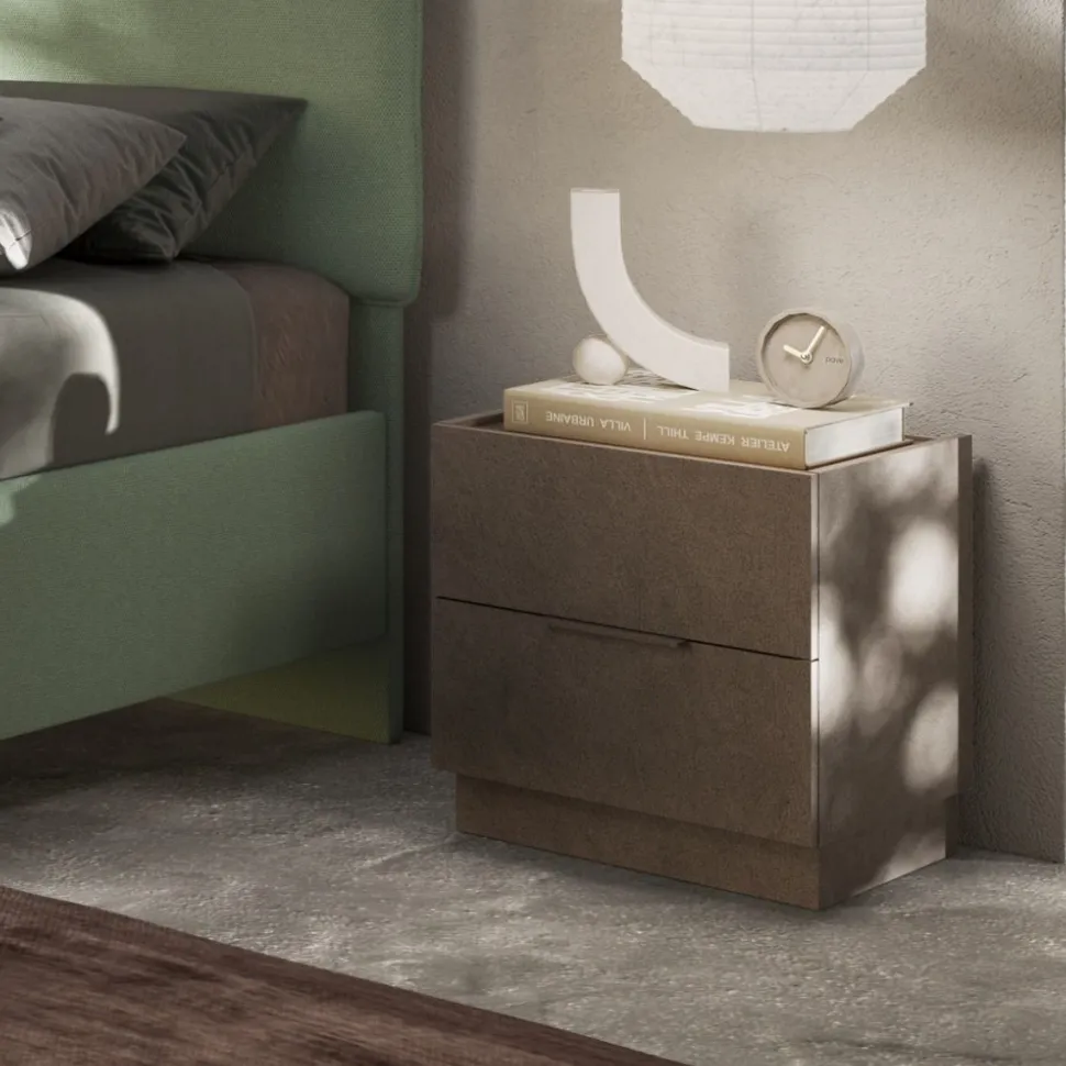 Coppia di comodini a 2 cassetti Milly linea Chèrie disponibile in 3 colori