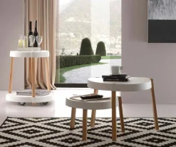 Coppia di Tavolini Yin e Yang