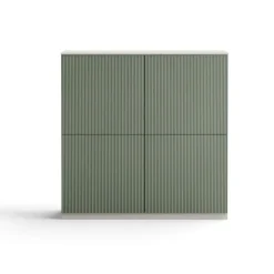 Credenza 4 ante con frontali cannetè linea Contact disponibile in 30 colori