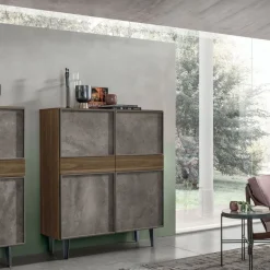 Credenza 4 ante e 2 cassetti Astra disponibile in vari colori
