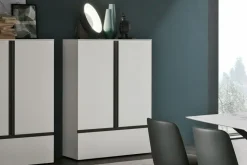 Credenza 2 ante e 1 cassettone con maniglia a incasso Regolo linea Nais disponibile in vari colori
