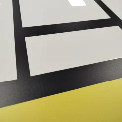 Credenza 2 ante linea Galassia in finitura Bianco Lucido con serigrafia