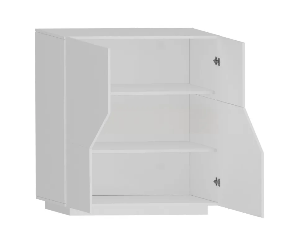 Credenza 2 ante linea Galassia in finitura Bianco Lucido