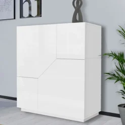 Credenza 2 ante linea Galassia in finitura Bianco Lucido