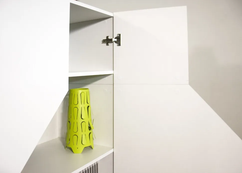Credenza 2 ante linea Galassia in finitura Bianco Lucido