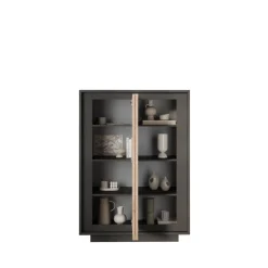 Credenza 2 ante linea Natural in finitura Lava e Rovere Cadiz