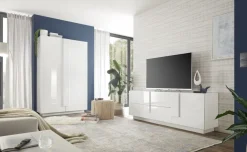 Credenza 2 ante linea Sax in finitura Bianco Lucido