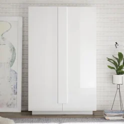 Credenza 2 ante linea Sax in finitura Bianco Lucido