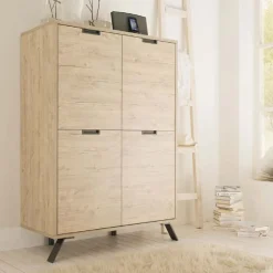Credenza linea Palma 4 ante in finitura Oak