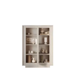 Credenza moderna finitura grigio Cashmere 2 ante battenti linea Eos
