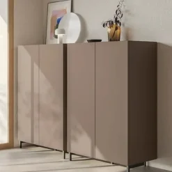 Credenza retrofinita 2 ante battenti linea Cosmo disponibile in varie colorazioni