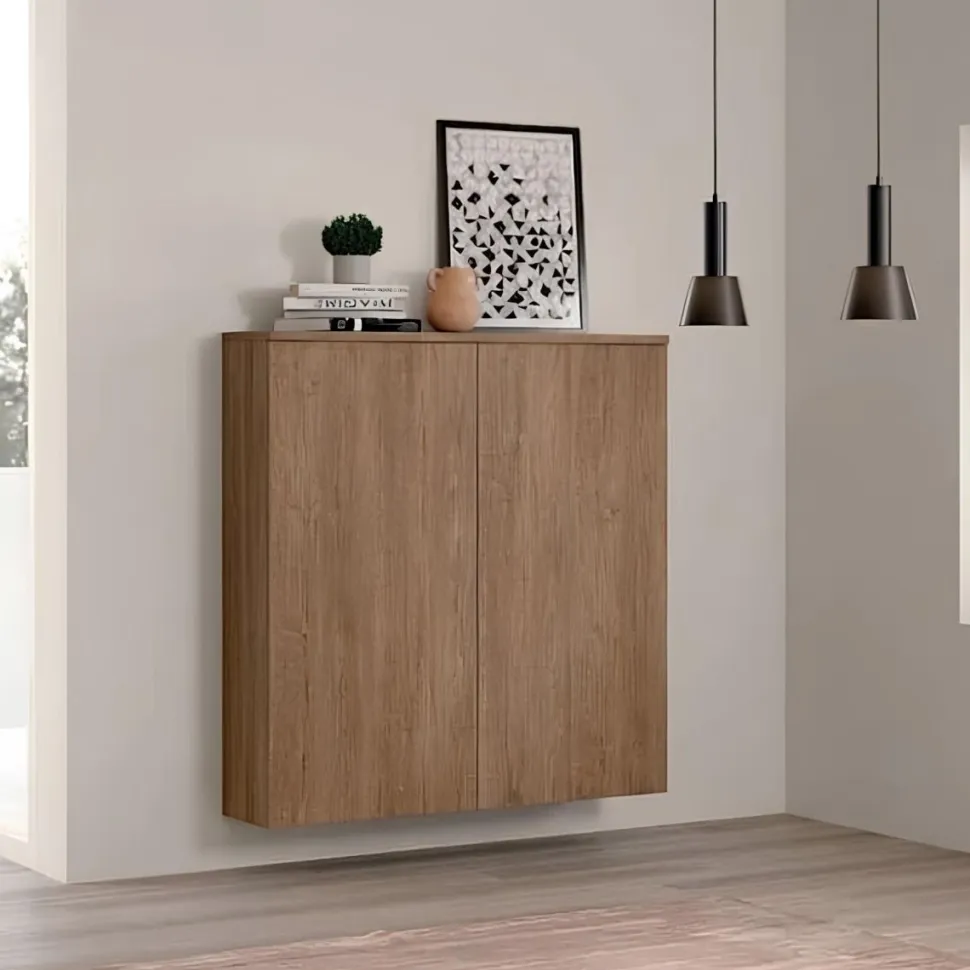 Credenza sospesa moderna 2 ante battenti L 120 disponibile in vari colori