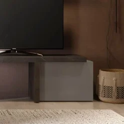 Cubo da terra e porta tv base con anta