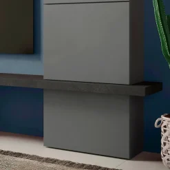 Cubo da terra e porta tv base con anta
