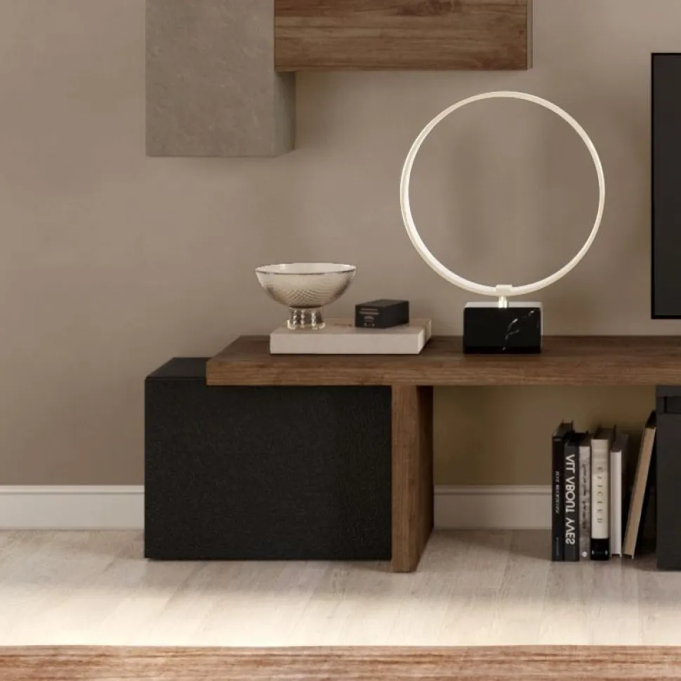 Cubo da terra e porta tv base con anta