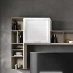 Cubo sospeso con un anta a telaio linea Prevaling disponibile in 2 altezze