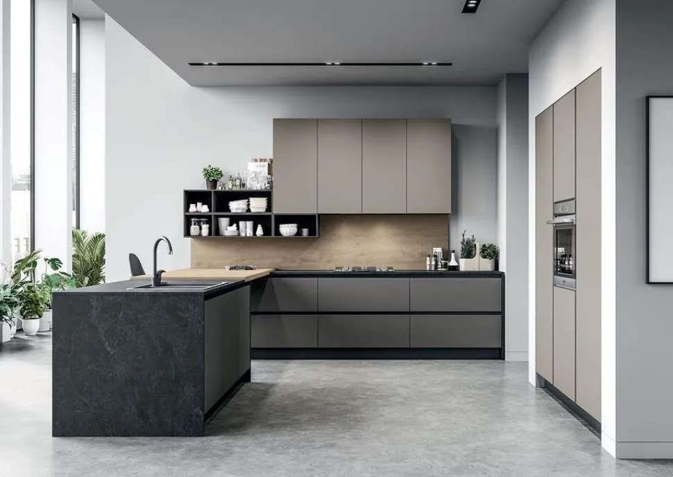 Cucina Angolare moderna Ratio Frame modulare