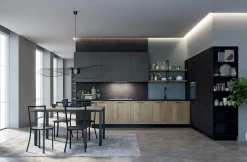 Cucina Angolare moderna Trilo Open modulare