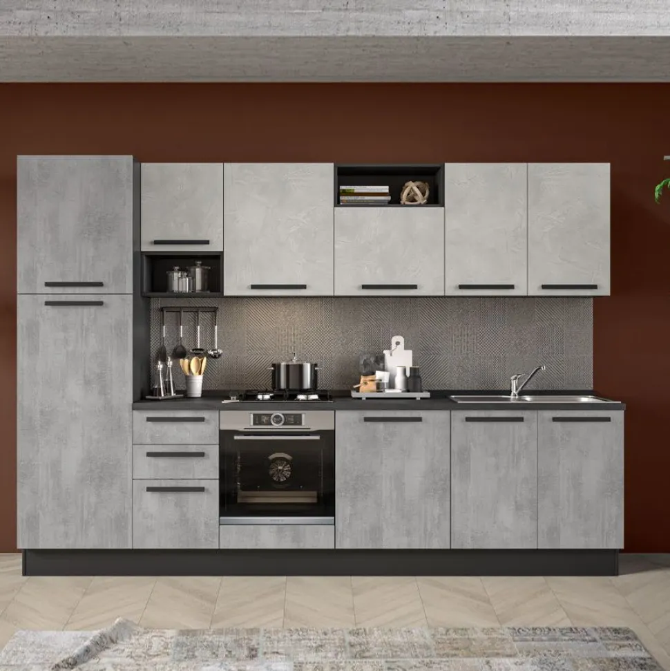 Cucina economica Palio lineare 315cm