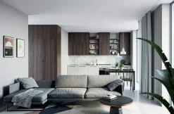 Cucina Lineare moderna Leo Open modulare